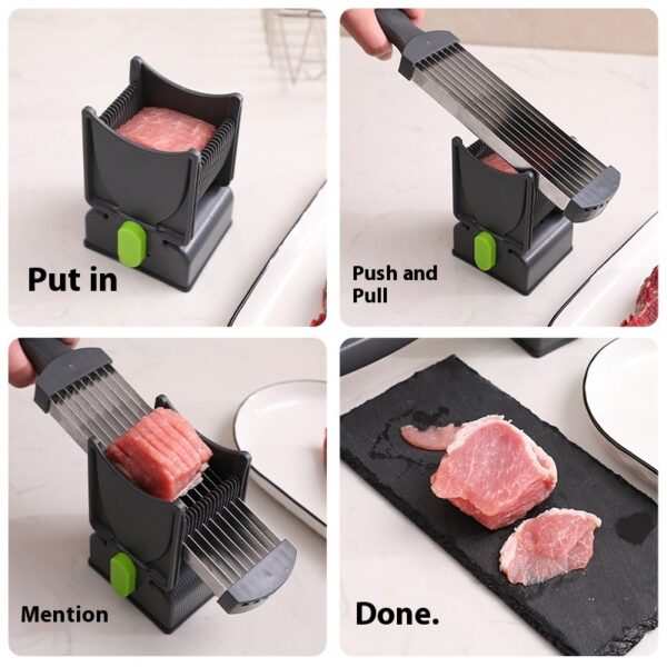 Chopper Stainless Steel Household Fast Meat Slice Multi-function Kitchen Gadgets - Image 6